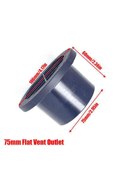 Choice FKPT-75mm 60mm / 75mm / 90mm Diesel Heater Duct Ducting Air Vent Outlet Flat Round Rotatable Connect