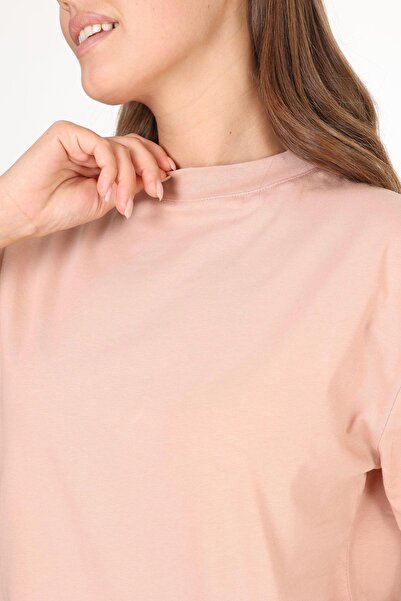 Tight Lady Tricou tricotat pentru femei 100% bumbac organic de culoare bej în...