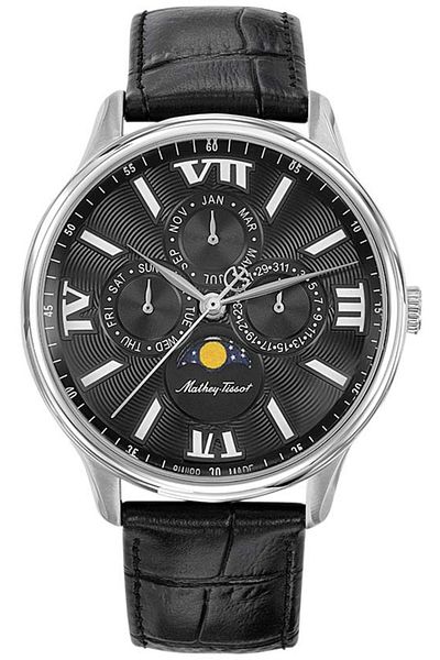 Mathey-Tissot ساعة يد رجالية H1886ran سويسرية الصنع