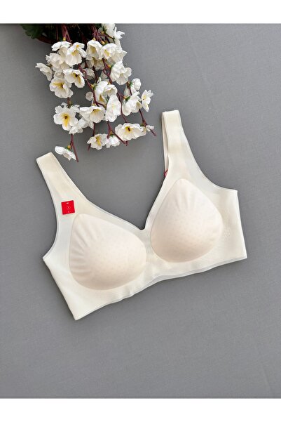 emsal özgür tekstil Lazer Kesim Dikişsiz Telsiz Sırtı V Şekilli Yarı Push Up Sütyen