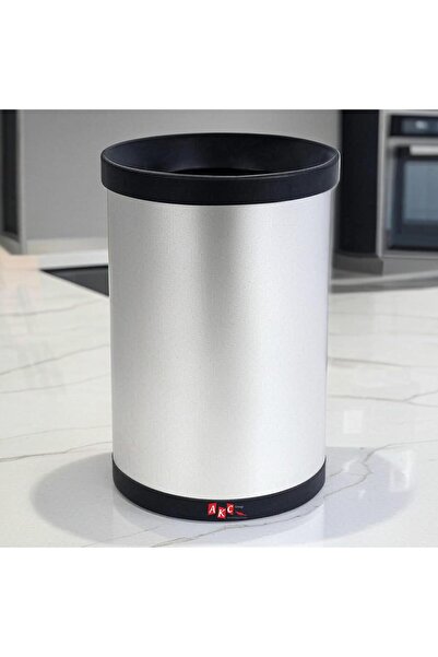 AKC 12l Stainless Steel Open Top Waste Bin – Durable, Modern Trash Can