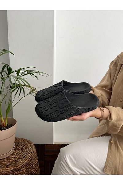 Behtah Kundura Closed Front Non-Slip Sole Slippers Balcony Bathroom Pool Seaside Beach Pool Daily Slippers