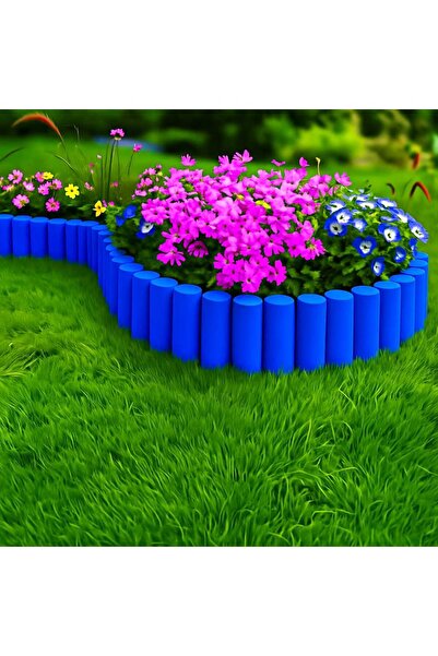 Star Gardentools BahçeShop Star Garden MAVİ Çim Bordürü 2.3 Metre Çim Ayırıcı...