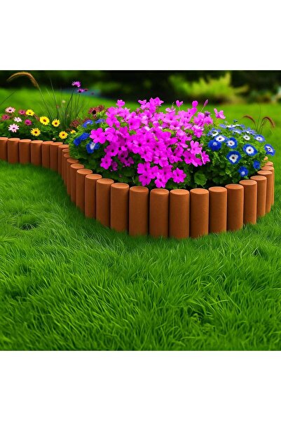 Star Gardentools Bahçeshop Star Garden KİREMİT TURUNCU Çim Bordürü 2.3 Metre ...