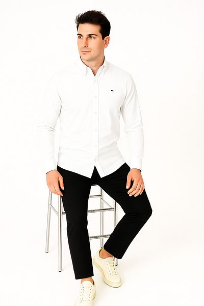Artı1 Slim Fit Μακρυμάνικο Εύκολο Σιδέρωμα Απορροφητικό Ιδρώτα Αναπνεύσιμη Υφή Ανδρικό πουκάμισο Four Seasons