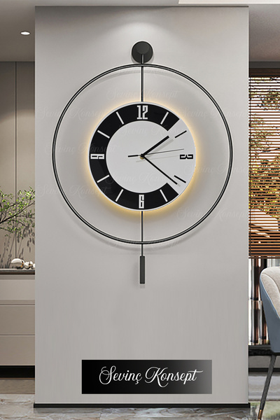 SEVİNÇ KONSEPT LED'li SİYAH HİLAL Kristal Tiktok (BÜYÜK BOY 50 X 75 Cm), Mode...