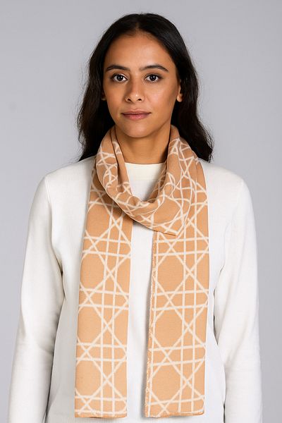 Sebir Moda Cannage Patterned Knitwear Scarf