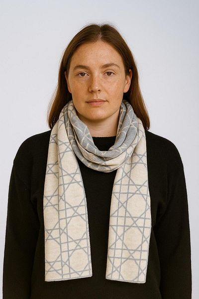 Sebir Moda Cannage Patterned Knitwear Scarf