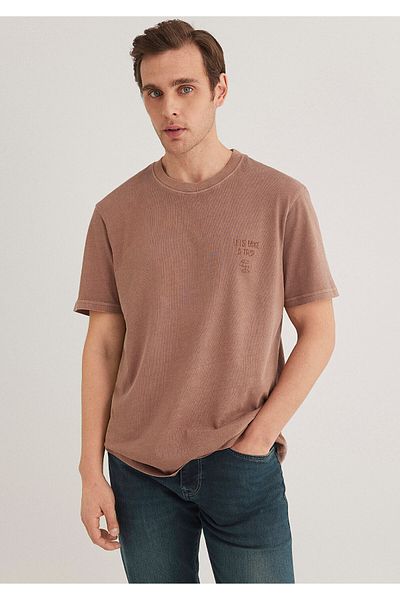 Mavi Καφέ Basic T-Shirt Regular Fit 0612218 -70387