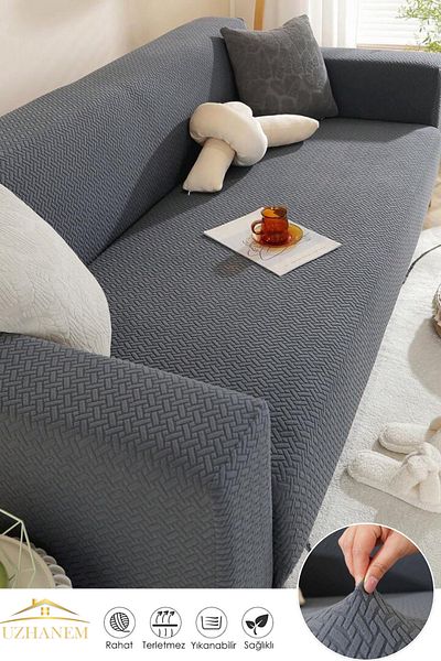 uzhanem Seat Cover Sofa Cover 1 Piece Lycra for 3 Seater Seats High Quality