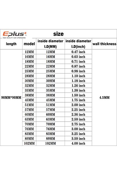 Choice 63mm Eplus Universal Silicone Tubing Hose 90 Degrees Connector Car Intercooler Turbo Intake Pipe Cou