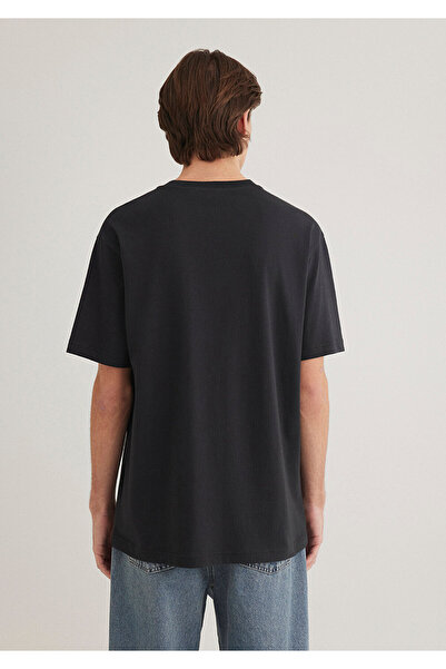 Mavi Pro Siyah Basic Tişört Loose Fit / Bol Rahat Kesim 0612757-71379