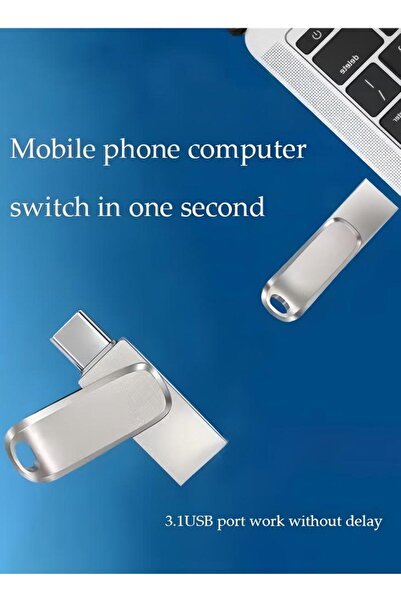 Generic Flash Drive, Usb 2.0 Pen Drive, Typec Dual Purpose Metal Memory Stick, 360° Rotatable, 512gb