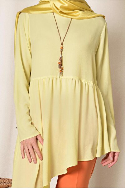 Alvina Asymetric Cut Volan Tunic 4864