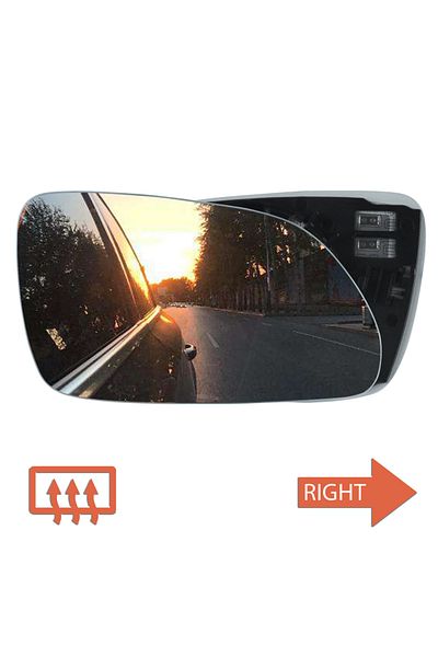 Choice Front Right Wing Door Mirror Glass Heated Convex Upper For Vw Polo 9n3 2005-2009