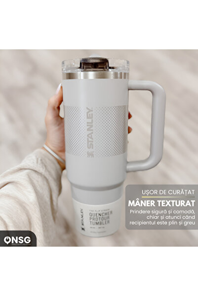 Stanley Stanley Quencher Mug Protour Flip Straw Lid 1.2l Stainless Steel, Grey