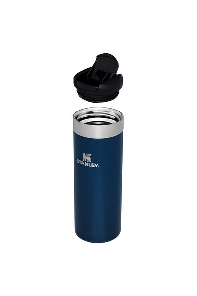 Stanley Cana izolată Stanley Aerolight Transit, 470 ml, oțel inoxidabil 18/8, capac etanș, albastru brad