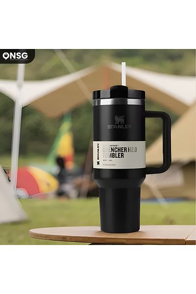 Stanley Cana termos Stanley Quencher H2.0 Flowstate, 1180 ml, oțel inoxidabil, neagră