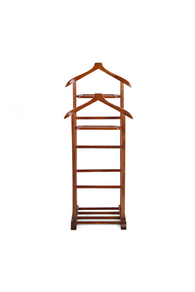 Just Home Elit Çift Tepeli Dilsiz Uşak - Ceviz - 120 cm