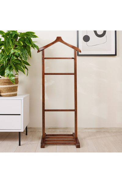 Just Home Tek Tepeli Dilsiz Uşak - Ceviz - 120 cm