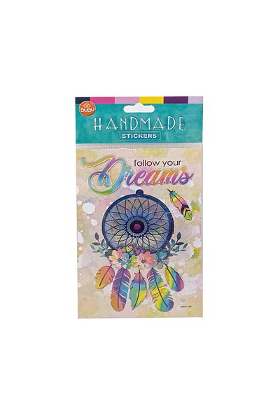 Bubu Handmade Dreams Sticker Label - Colorful