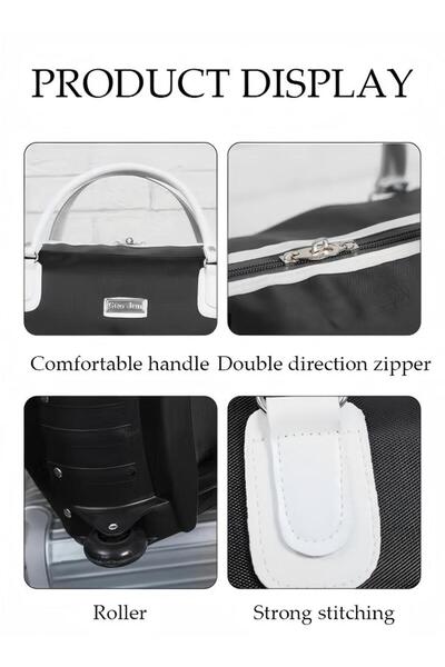 Generic 2in1 Suitcase For Men And Women, Large Capacity Handbag With Adjustable Pull Rod Portable Lug