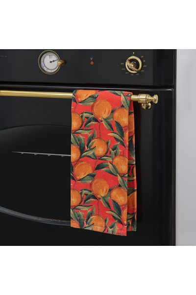 Evidea Soft Randig Kitchen Towel - Orange - 40X66 cm