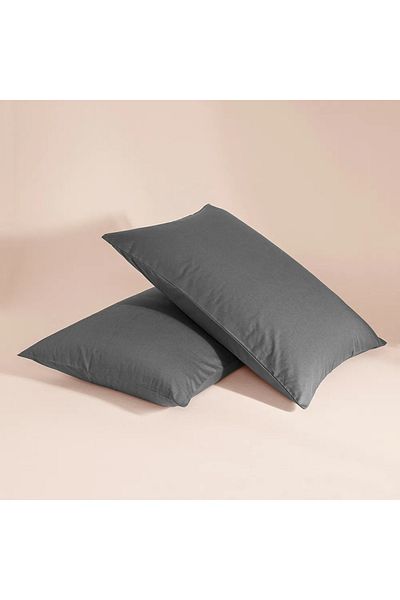 Penelope 100% Cotton Percale 2-Piece Pillowcase Anthracite - Pure Series