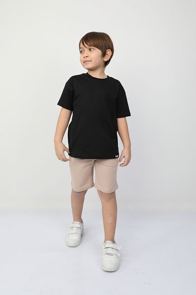 e-çocuk Pocket Detailed Boy's Shorts Suit 1048
