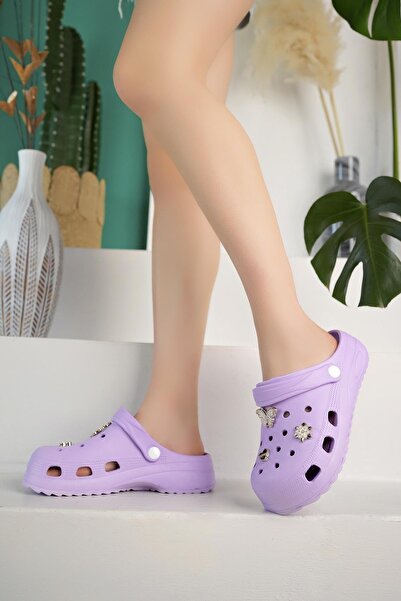 lady classy Taşlı Şık Tasarım Unisex Terlik