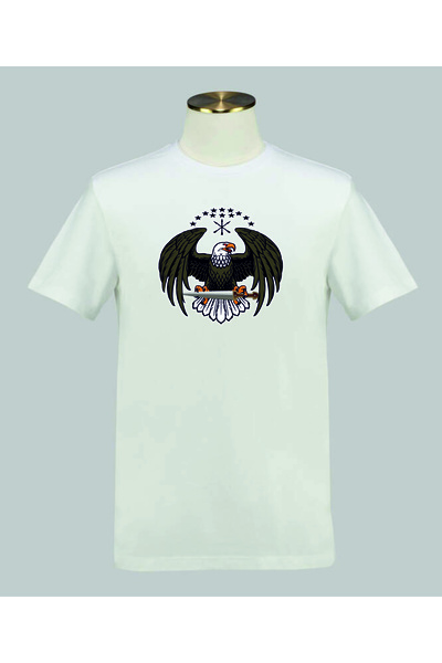 Butik تيشيرت Adige Eagle KAMALI مطبوع رقميًا