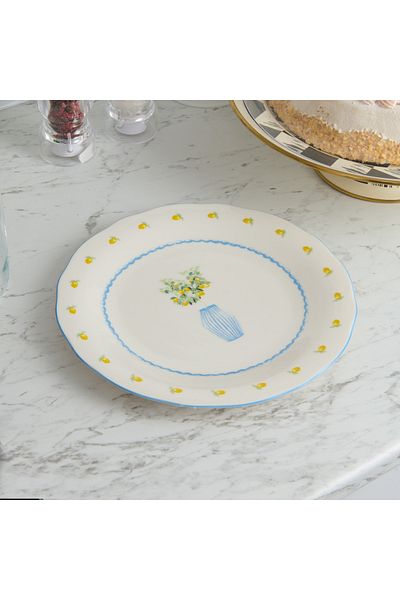 Evidea Kitchen Limecello Porcelain Serving Plate - Colored - 27 cm