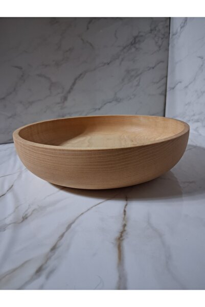 ayrawood 23 Cm Ahşap Sunum Meyve Tabağı Salata Tabağı