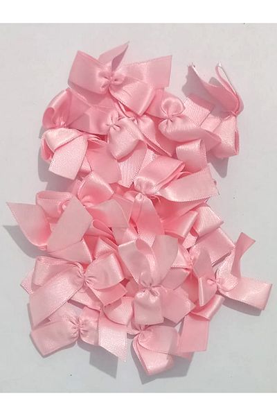 MODERN ASIR شريط فيونكة ساتان وردي 25 قطعة 15 ملم حلوى الزفاف، زينة الهدايا، زينة البالون