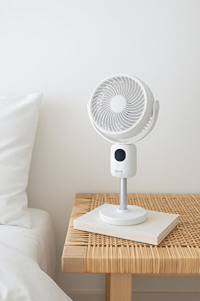 Fressi Taşınabilir Şarjlı Yükseklik Ayarlı Ve Masaüstü Fan Soğutucu Pervane JAF18