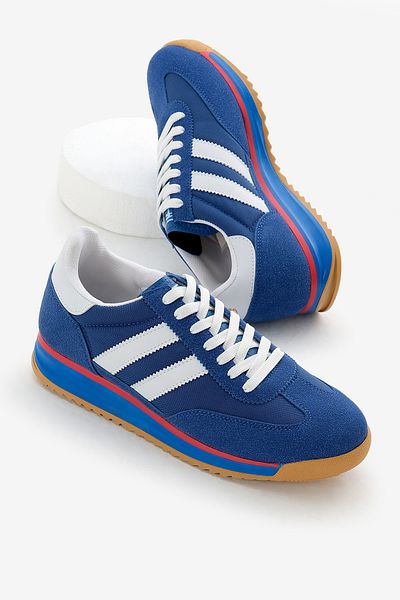 Tonny Black Αθλητικά παπούτσια Unisex Sax Thermo Sole Double Stripe Lace Up
