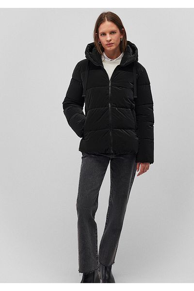 Mavi Hooded Black Puffer Jacket 1110043-900