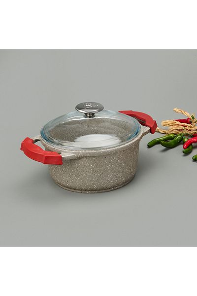 Masterchef Cast Iron Pot - Black - 20 cm