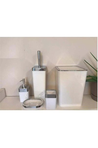 AROW Odessa Bathroom Set 5 Prc.Lux Acrylic Square Cream Tr-3629