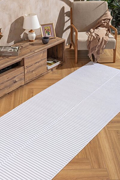 West Home Makinede yıkanabilir kaymaz taban premium kalite peluş mutfak halıs...