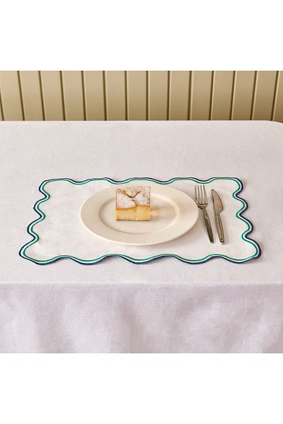 Evidea Soft Nonna American Service - Green / Blue - 30X50 cm