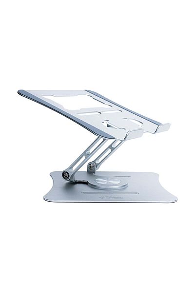 4Berry G68G Gray Notebook Stand – Metal, 360 °   Ergonomics with Rotation, Height & Angle Adjustment