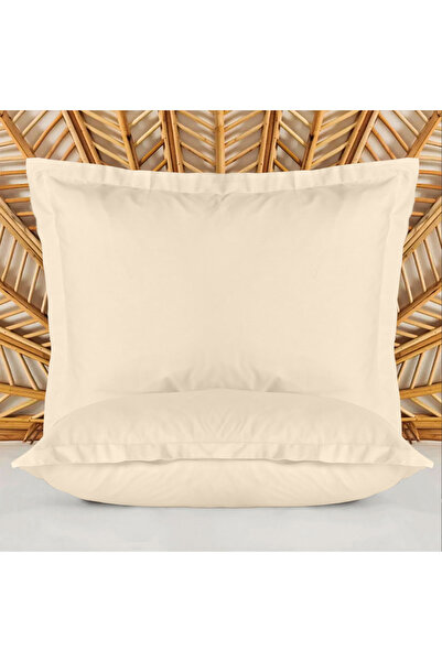 Evidea Soft Basic Oxford 2'li Yastık Kılıfı - Bej - 50x70 cm