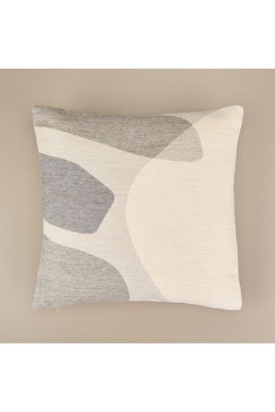 Evidea Soft Zarmine Throw Pillow - Ecru / Gray - 40X40 cm