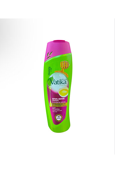 Vatika فاتيكا شامبو بالعسل والبيض للشعر المتضرر والمتقصف - 400 مل