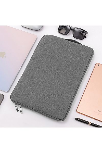 Generic حقيبة كمبيوتر محمول رمادية اللون لأجهزة Apple Macbook مقاس 11.6 بوصة