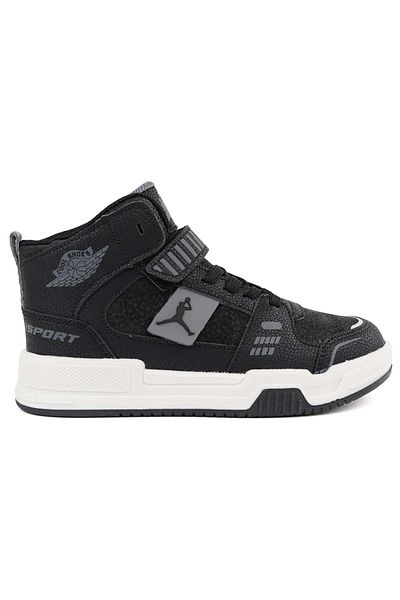 p papuccum ortopedi çocuk ayakkabıları Pantofi sport ortopedici King Long Black Velcro pentru copii