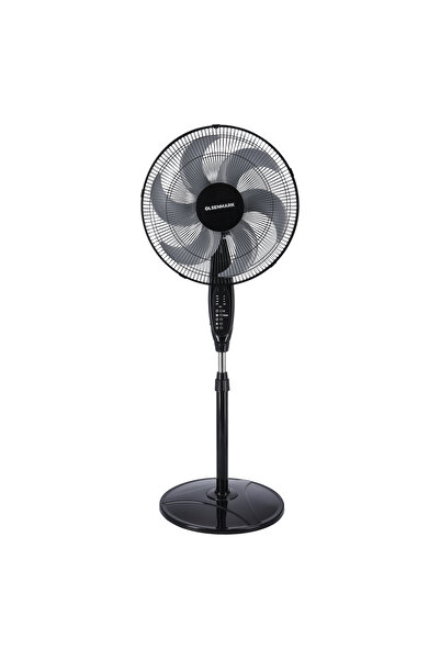 Olsenmark مروحة عمودية مقاس 16 بوصة مع جهاز تحكم عن بُعد - 4 سرعات، 3 أوضاع، 9 شفرات، تشغيل صامت، مؤقت، محرك 70 واط