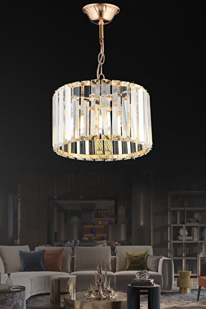 Luna Lighting Modern Luxury Kristal Gold Avize