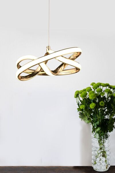 Luna Lighting Vino Riserva Model Gold Kaplama Metal Salon Mutfak Oturma Yatak Odası Modern Led Sarkıt Avize